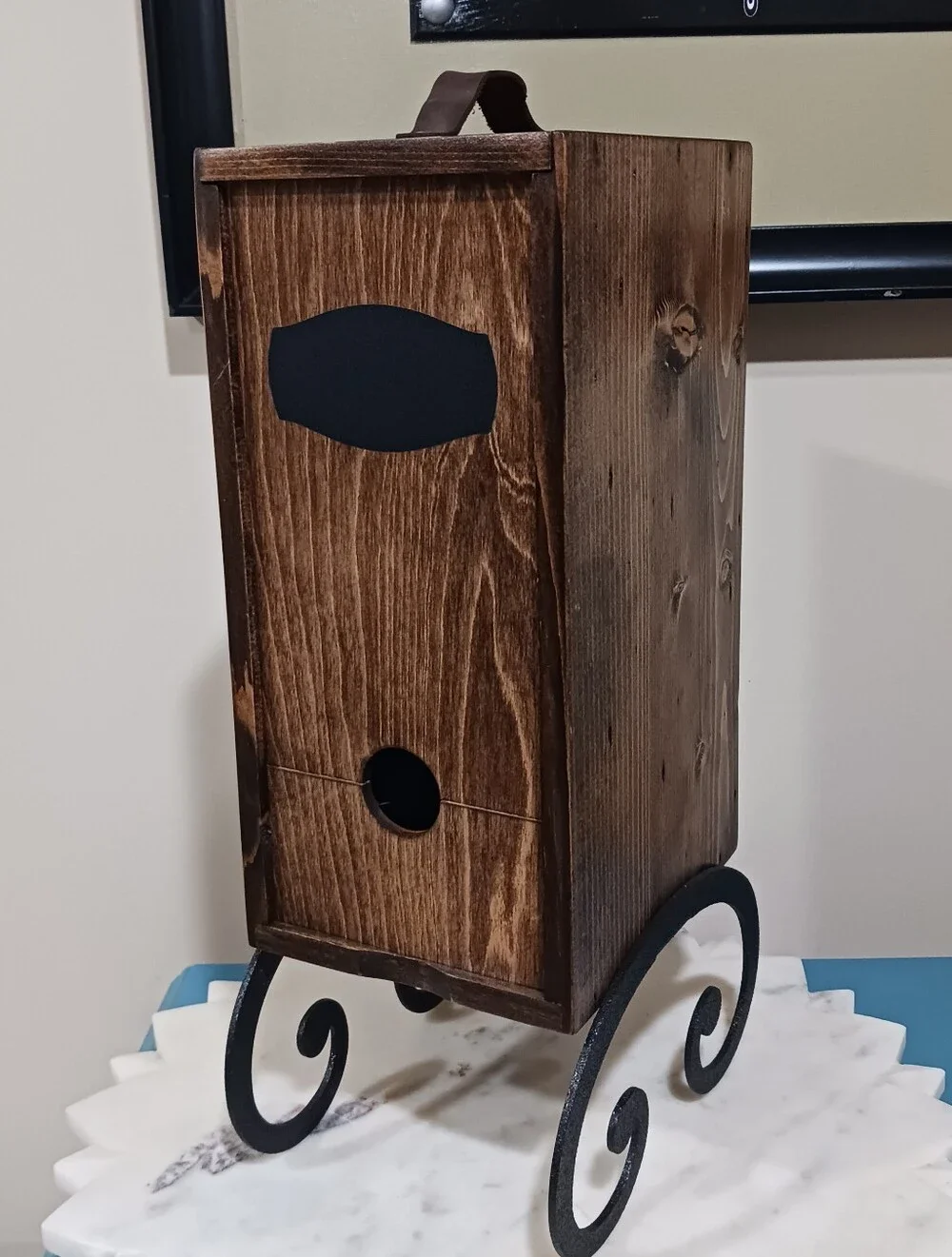 Wine Nook Box Wine Wood Stand Holder Dispenser